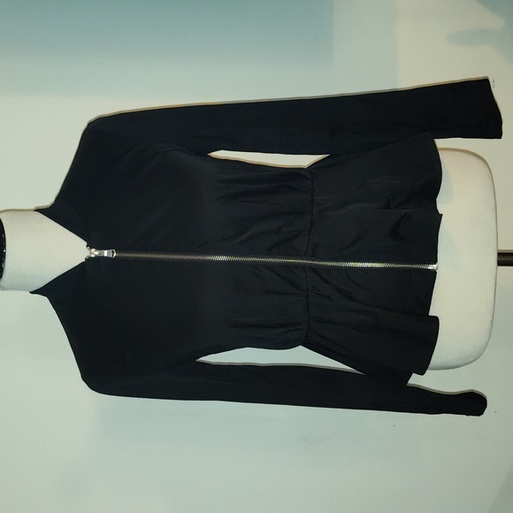 Nordstrom Trouve black jacket with peplum size  Xsmall - Picture 1 of 6